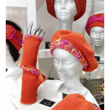 MARQUISE : orange /fuschia