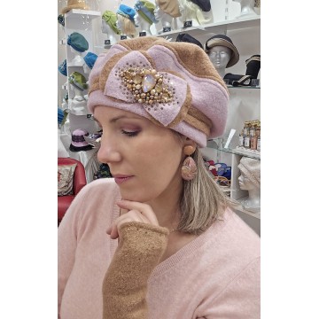 PRÉCIEUX  beige / rose pâle