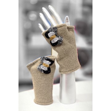 DIVINE beige mastic. Mitaines