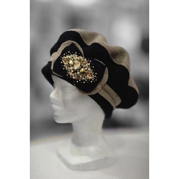 PRÉCIEUX noir/beige mastic....