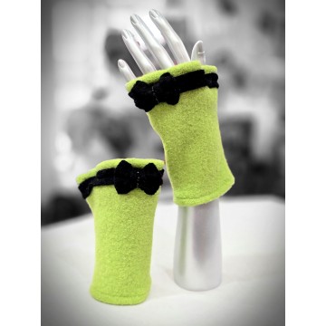 COQUETTES anis/noir . Mitaines