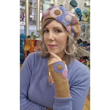 GALAXIE beige. Béret