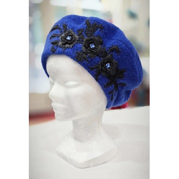 MELODIE saphir/noir. Béret