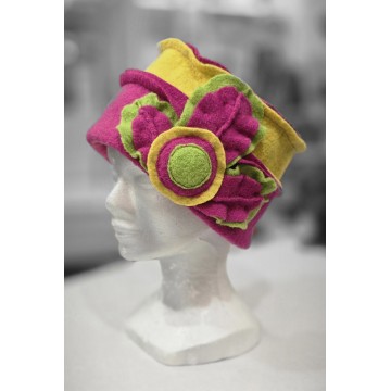 GRACIEUSE  fuschia/jaune....