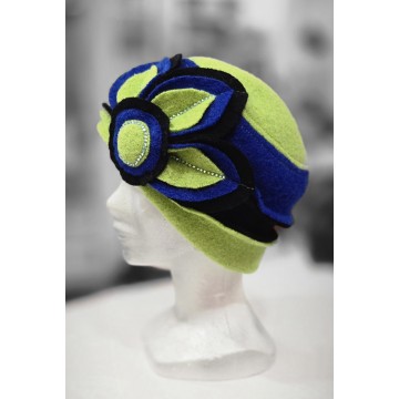 COLIBRI anis/noir. Toque