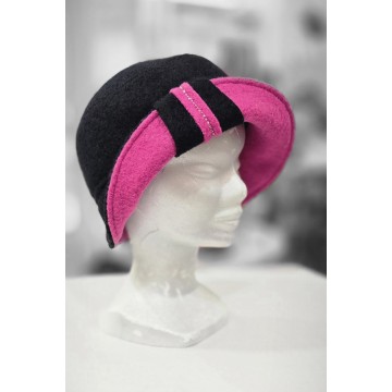 CHARLESTON fushia/noir....