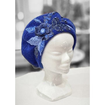 ROMANTIQUE saphir. Béret