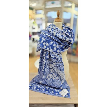 Etole coton bio Lino bleu...