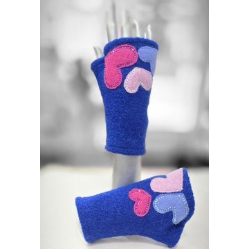 AMOUR saphir/ fushia. Mitaines