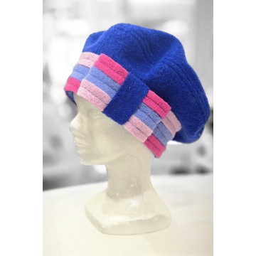 BORÉALE saphir /fushia. Béret