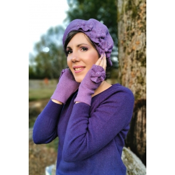 Le béret TRESOR  - lilas